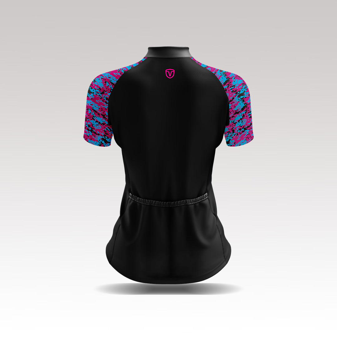 Casaca Raven Negro y Fucsia