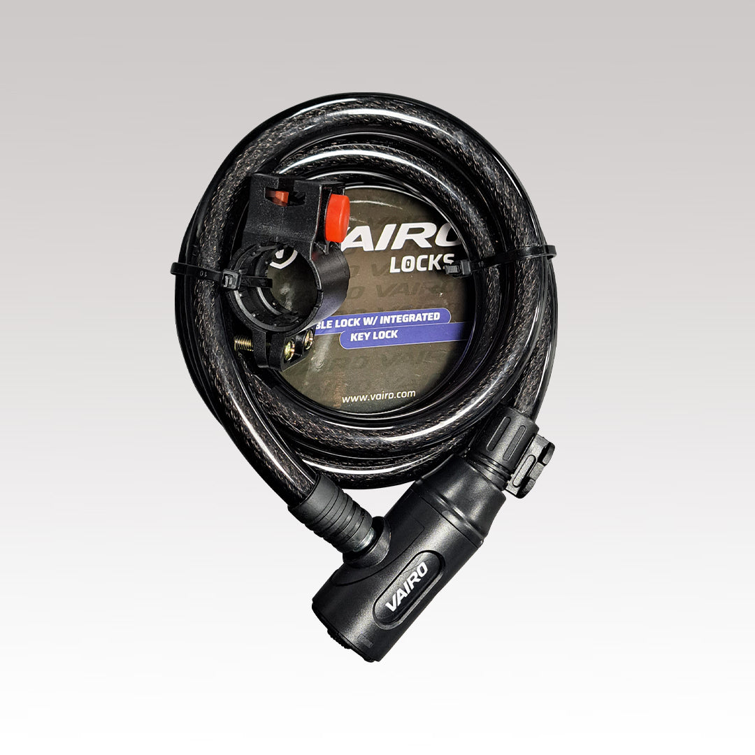 Linga de Seguridad Vairo Cable Lock With Bracket x21 12x1500mm | Alta Seguridad para Tu Bicicleta